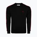 Férfi pulóver Octagon Stripe black/red