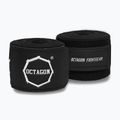 Boxkesztyű kötések Octagon Fightgear Supreme Printed 500 cm black/white