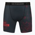 Férfi edzőshort Octagon Legion Grunge fekete/piros