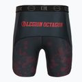 Férfi edzőshort Octagon Legion Grunge fekete/piros 2