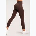 Női leggings Gym Glamour push up csokoládé barna 370 6