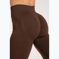 Női leggings Gym Glamour push up csokoládé barna 370 8
