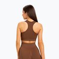 Női edzőmelltartó Gym Glamour push up csokoládé barna 373 2