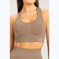 Női edzőmelltartó Gym Glamour push up nude bézs 320 3
