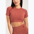 Női edző póló Gym Glamour Seamless Rashguard cseresznye 3