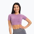 Női edző póló Gym Glamour Seamless Rashguard lila