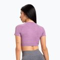 Női edző póló Gym Glamour Seamless Rashguard lila 2