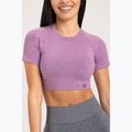 Női edző póló Gym Glamour Seamless Rashguard lila 3