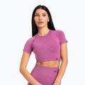 Női edzőpóló Gym Glamour Seamless Rashguard rózsaszín edzőpóló