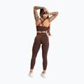 Női edző leggings Gym Glamour Push Up 2.0 csokoládé 3