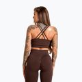 Női edző leggings Gym Glamour Push Up 2.0 csokoládé 6