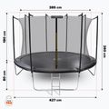 HUMBAKA Eco 427 cm fekete ECO-14' Trampok 17