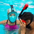 AQUASTIC kék teljes arcú snorkeling maszk SMA-01SN 3