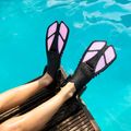AQUASTIC rózsaszín gyerek snorkeling szett Maszk + Uszony + Pipa MSFK-01SR 23