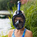 AQUASTIC kék snorkeling szett Fullface Maszk + Uszony SMFA-01SN 16