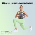 XTREXO fekete gumírozott öntöttvas súlyzótárcsa 20 kg RW20 2