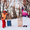 HUMBAKA fából készült szánkó kosszarvakkal barna HTG 35100 7