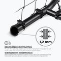 OneTeam One focikapu 300 x 160 cm horganyzott acél fehér/fekete 16