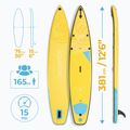 SUP AQUASTIC Touring deszka 12'6" sárga 17