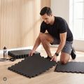XTREXO védőszőnyeg Puzzle 6 darab fekete 4