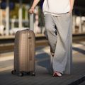 Közepes méretű utazóbőrönd KADVA Brava 78 l bézs 16