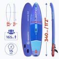 Felfújható SUP deszka szett AQUASTIC Perth Pro 11'2" all-round blue 21