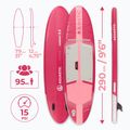 SUP AQUASTIC Compact 9'6" deszka rózsaszínű 17