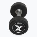 Gumírozott öntöttvas kézisúlyzó XTREXO Pro 8 kg black 7