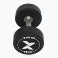 Gumírozott öntöttvas kézisúlyzó XTREXO Pro 16 kg black 7