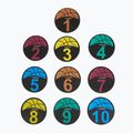 Edzési jelölők OneTeam TRF08 10 pcs BASKET black 3