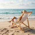 Strandnyugágy AQUASTIC Sunlito beige 3