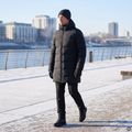 Férfi bélelt kabát Ravin ECO fekete 6