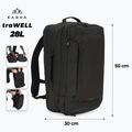 KADVA traWELL 28 l fekete túrahátizsák 2