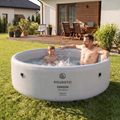 Felfújható medence AQUASTIC ONSEN drop stitch 700 l 150 cm szürke 4
