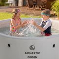 Felfújható medence AQUASTIC ONSEN drop stitch 1200 l 178 cm szürke 19