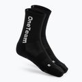 Gyerek focizokni OneTeam Precision Grip non-slip 2-pack black