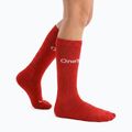 Gyerek focizokni OneTeam Precision football socks szett 2-pack piros 2