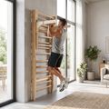 Tornafal létra húzódzkodó rúddal XTREXO LW100 wooden 10