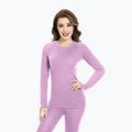 Női termikus fehérnemű szett WOOLCANO Merino SET0543 lila 2