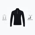 Férfi thermo pulóver WOOLCANO Merino TOP0544 fekete 8