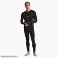 Férfi KADVA ALPINESTEP THERMO LIGHT PLUS varrás nélküli fekete thermoaktív fehérnemű szett