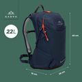 KADVA Aventura 22 l túrahátizsák acélkék 27