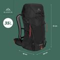 KADVA Sendero 35 l fekete túrahátizsák 21