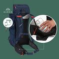 KADVA Sendero 35 l trekking hátizsák acél kék 25