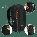 KADVA Escapada 20 l fekete túrahátizsák 20