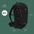 KADVA Escapada 30 l fekete túrahátizsák 24