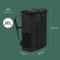 KADVA Companion 20 l városi hátizsák fekete 9