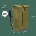 KADVA Companion 20 l khaki színű városi hátizsák 17