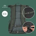 KADVA CityQuest 22 l zöld városi hátizsák 22