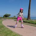 Gyermek inline korcsolya ATTABO Flashled állítható rózsaszínű 16